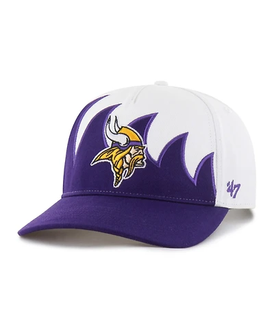 47 Brand Men's White Minnesota Vikings Jagged Hitch Adjustable Hat
