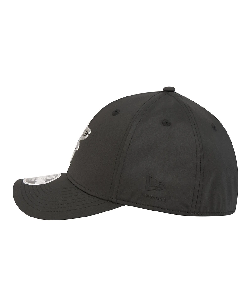 New Era Men's Black Baltimore Orioles Metallic 39THIRTY M-Crown Flex Hat
