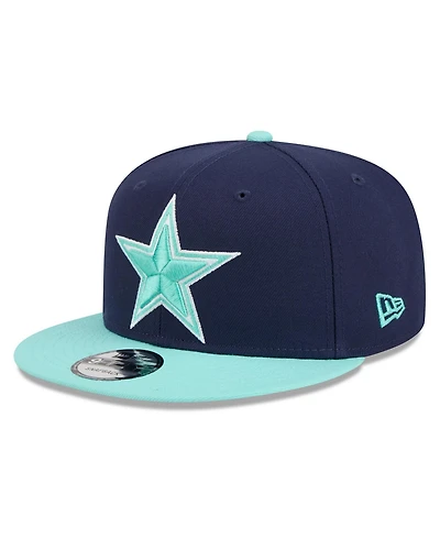 New Era Big Boys and Girls Navy/Light Blue Dallas Cowboys Two-Tone Color Pack 9FIFTY Snapback Hat