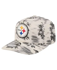 New Era Men's White Pittsburgh Steelers Tropics 19TWENTY Adjustable Hat