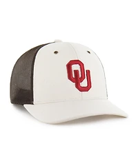 Carhartt x '47 Brand Men's Natural/Brown Oklahoma Sooners Undyed Trucker Adjustable Hat