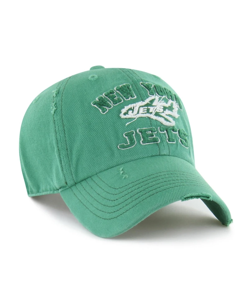 '47 Brand Men's Green New York Jets Seymoore Clean Up Adjustable Hat