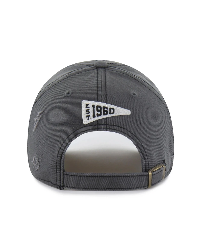 '47 Brand Men's Charcoal Los Angeles Chargers Seymoore Clean Up Adjustable Hat