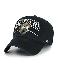 '47 Brand Men's Black Jacksonville Jaguars Throwback Graphic Clean Up Adjustable Hat