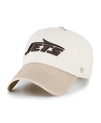'47 Brand Men's Natural/Tan New York Jets Neutral Terrain Clean Up Adjustable Hat