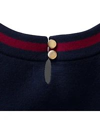 Hope & Henry Girls Milano Tipped Sweater Dress