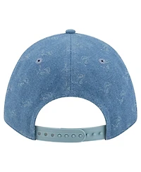 New Era Women's Denim Detroit Lions A-Frame 9FORTY Adjustable Hat