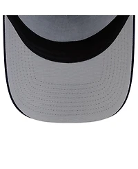 New Era Men's Navy Seattle Mariners Side Script 9FORTY A-Frame Trucker Adjustable Hat