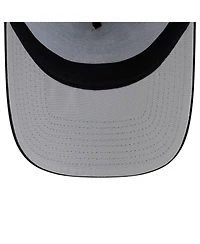 New Era Men's Black Boston Red Sox Side Script 9FORTY A-Frame Trucker Adjustable Hat