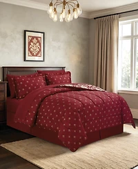 Macy's Alexa Damask Reversible Microfiber 8-Piece Comforter Set