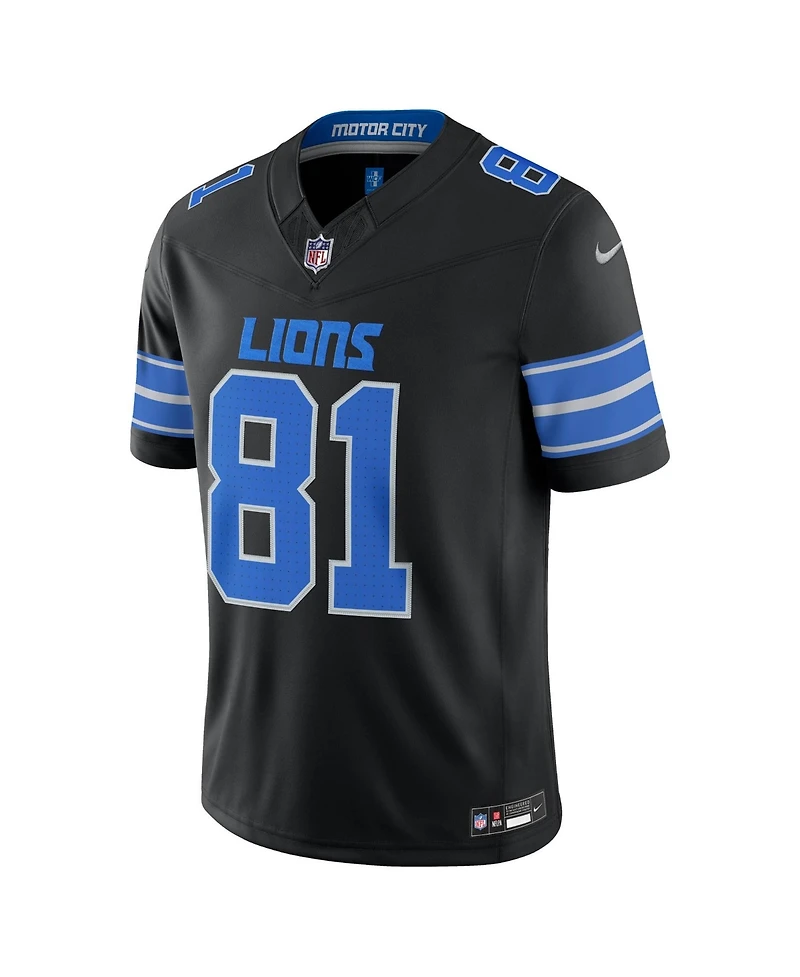 Nike Men's Calvin Johnson Black Detroit Lions Alternate Vapor F.u.s.e. Stitched Retired Limited Jersey