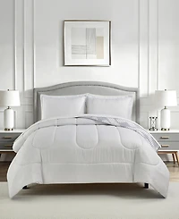 Macy's Colton Geo Reversible Microfiber 3-piece Comforter Set