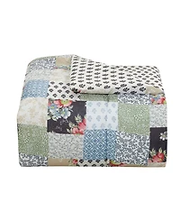Macy's Floral Patch Reversible Microfiber 3-piece Comforter Set