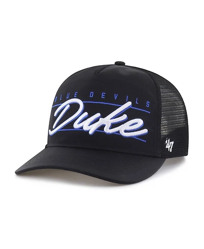 47 Brand Men's and Women's Black Duke Blue Devils brr° Condor Mesh Hitch Adjustable Hat