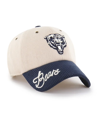 47 Brand Women's Natural/Navy Chicago Bears Rope Script Clean Up Adjustable Hat