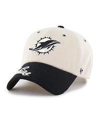 47 Brand Women's Natural/Black Miami Dolphins Rope Script Clean Up Adjustable Hat
