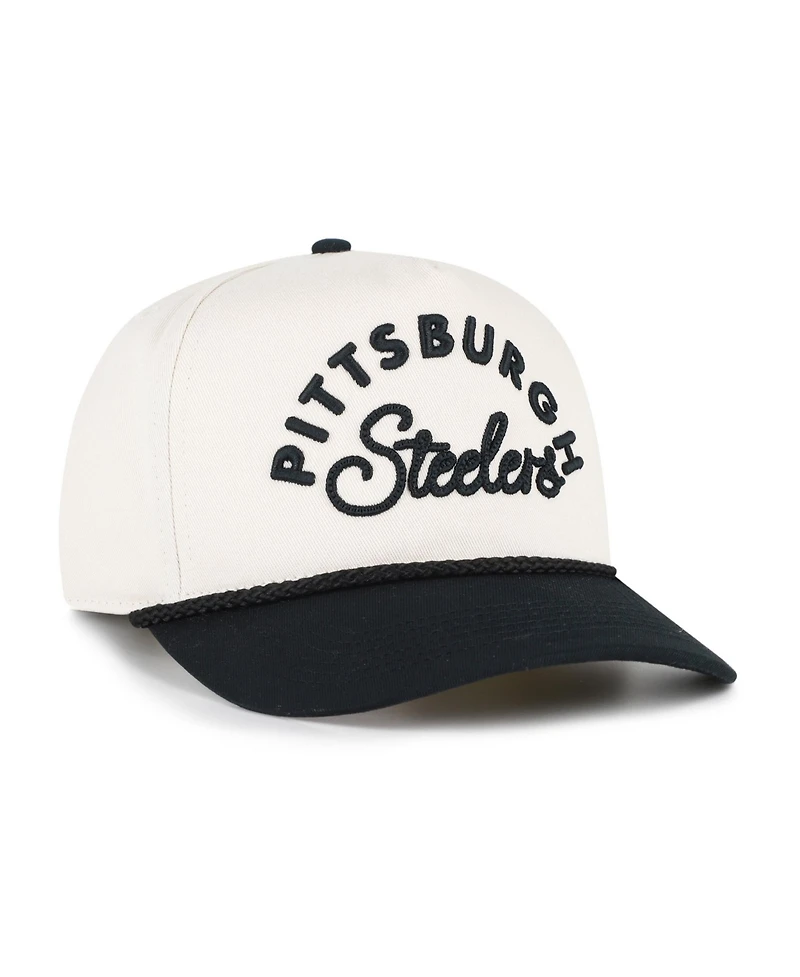 47 Brand Women's Natural Pittsburgh Steelers Rope Script Hitch Adjustable Hat
