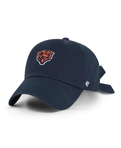 47 Brand Women's Navy Chicago Bears Bow Back Clean Up Adjustable Hat
