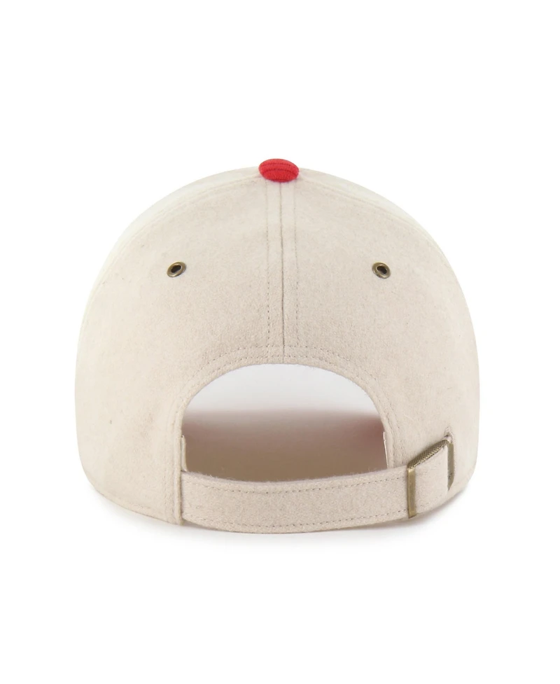 47 Brand Women's Natural/Scarlet San Francisco 49ers Rope Script Clean Up Adjustable Hat