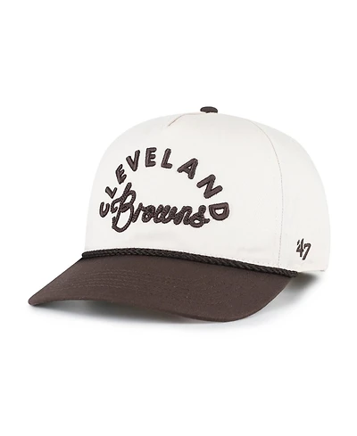 47 Brand Women's Natural Cleveland Browns Rope Script Hitch Adjustable Hat