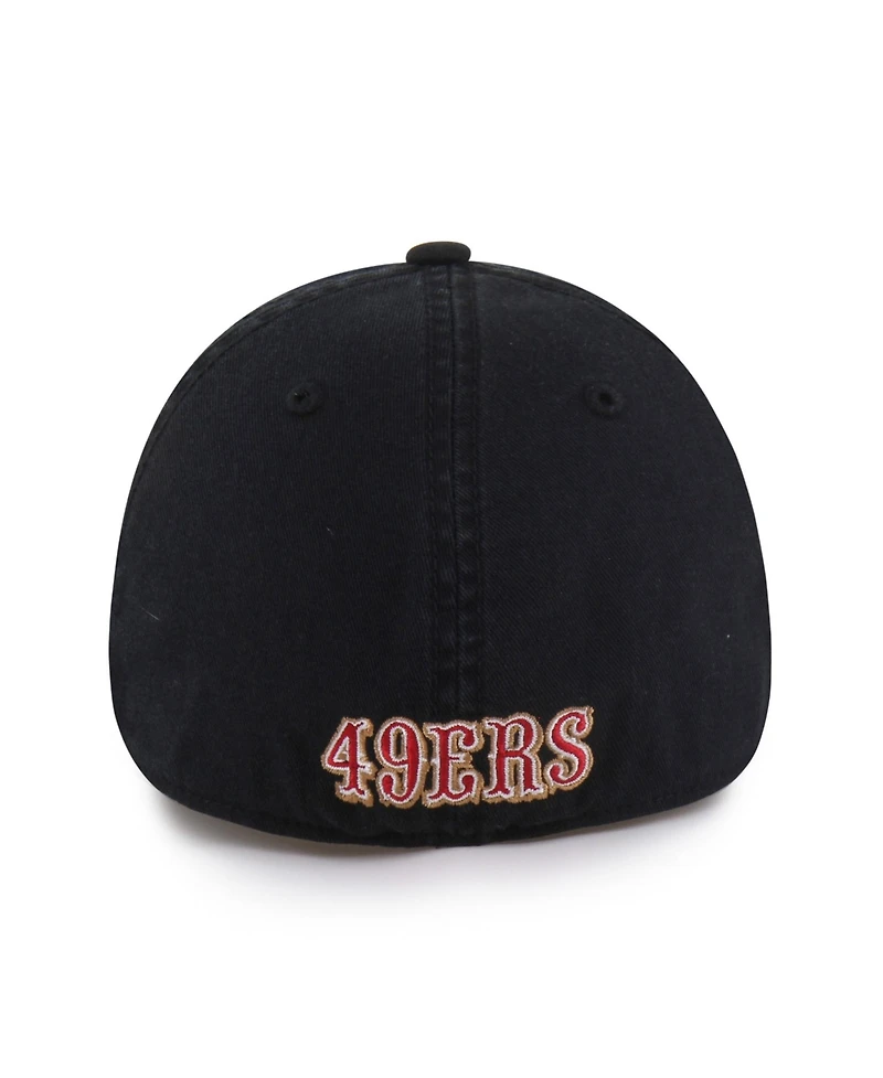 '47 Brand Men's Black San Francisco 49ers Franchise Logo Fitted Hat