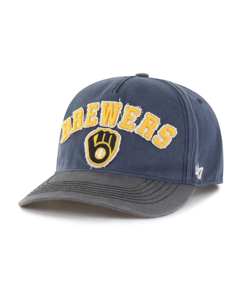 47 Brand Men's Navy Milwaukee Brewers Calderwood Hitch Adjustable Hat