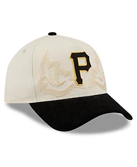 New Era Men's Stone Pittsburgh Pirates Western Stitch 9FORTY A-Frame Adjustable Hat