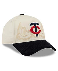 New Era Men's Stone Minnesota Twins Western Stitch 9FORTY A-Frame Adjustable Hat