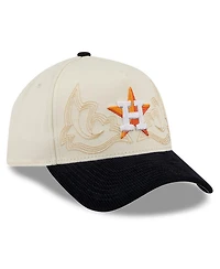 New Era Men's Stone Houston Astros Western Stitch 9FORTY A-Frame Adjustable Hat