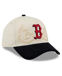 New Era Men's Stone Boston Red Sox Western Stitch 9FORTY A-Frame Adjustable Hat