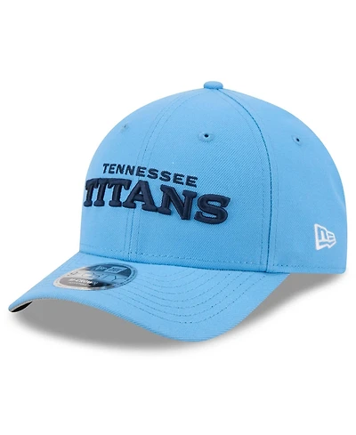 New Era Men's Light Blue Tennessee Titans Wordmark 9FORTY Adjustable Hat