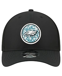 New Era Men's Black Philadelphia Eagles Floral 9FORTY M-Crown Trucker Adjustable Hat