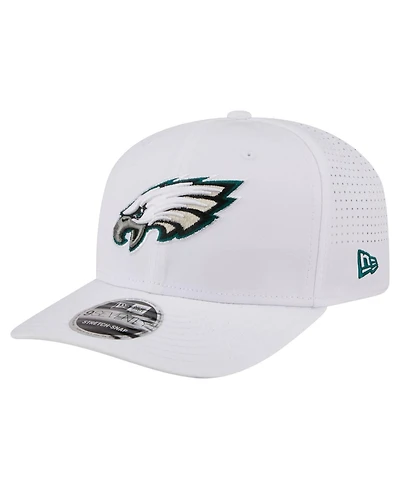 New Era Men's White Philadelphia Eagles Name Plate 9SEVENTY Adjustable Hat