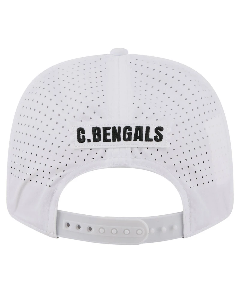 New Era Men's White Cincinnati Bengals Name Plate 9SEVENTY Adjustable Hat