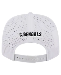 New Era Men's White Cincinnati Bengals Name Plate 9SEVENTY Adjustable Hat