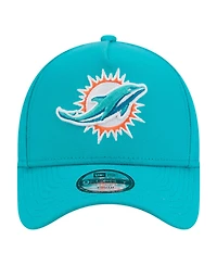 New Era Big Boys and Girls Aqua Miami Dolphins 9FORTY A-Frame Adjustable Hat