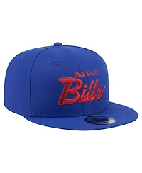 New Era Men's Royal Buffalo Bills Core Team Script 9FIFTY Snapback Hat