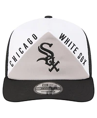 New Era Men's White/Black Chicago White Sox Retro Cut 19TWENTY Adjustable Trucker Hat