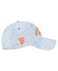 New Era Women's Light Blue San Francisco Giants Daisy All Over 9TWENTY Adjustable Hat