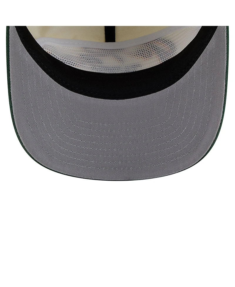 New Era Men's Cream Green Bay Packers Script 19TWENTY Adjustable Hat