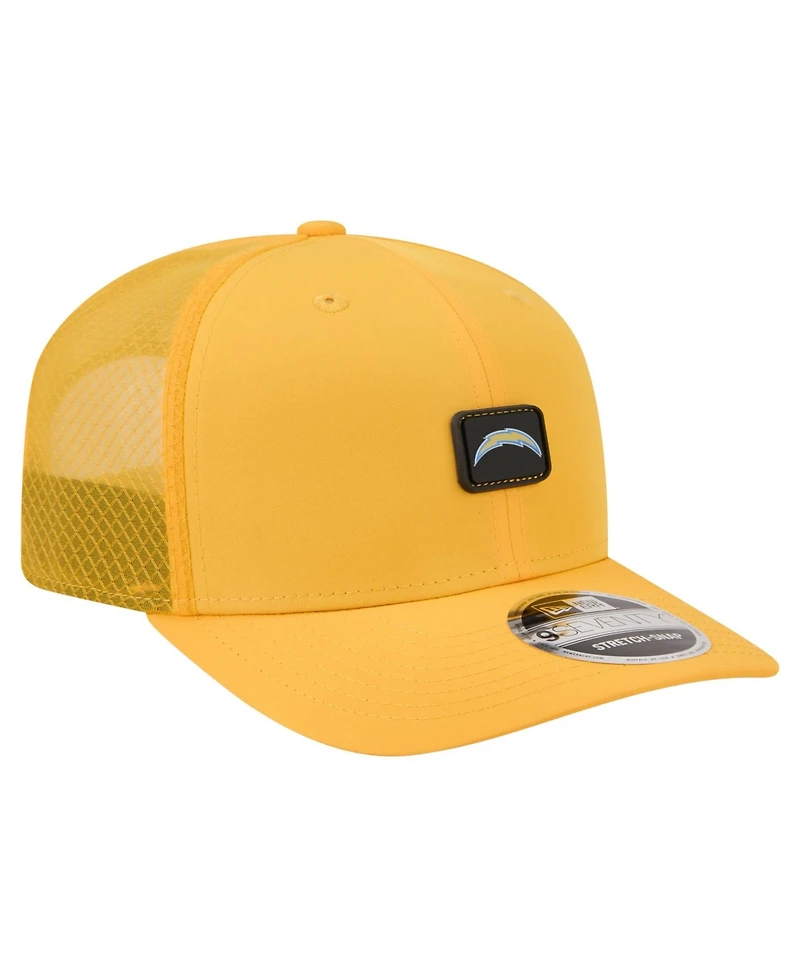 New Era Men's Gold Los Angeles Chargers Micro Badge 9SEVENTY Adjustable Hat