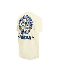 New Era Men's Natural Kansas City Royals Dia de los Muertos Sugar Skull T-Shirt