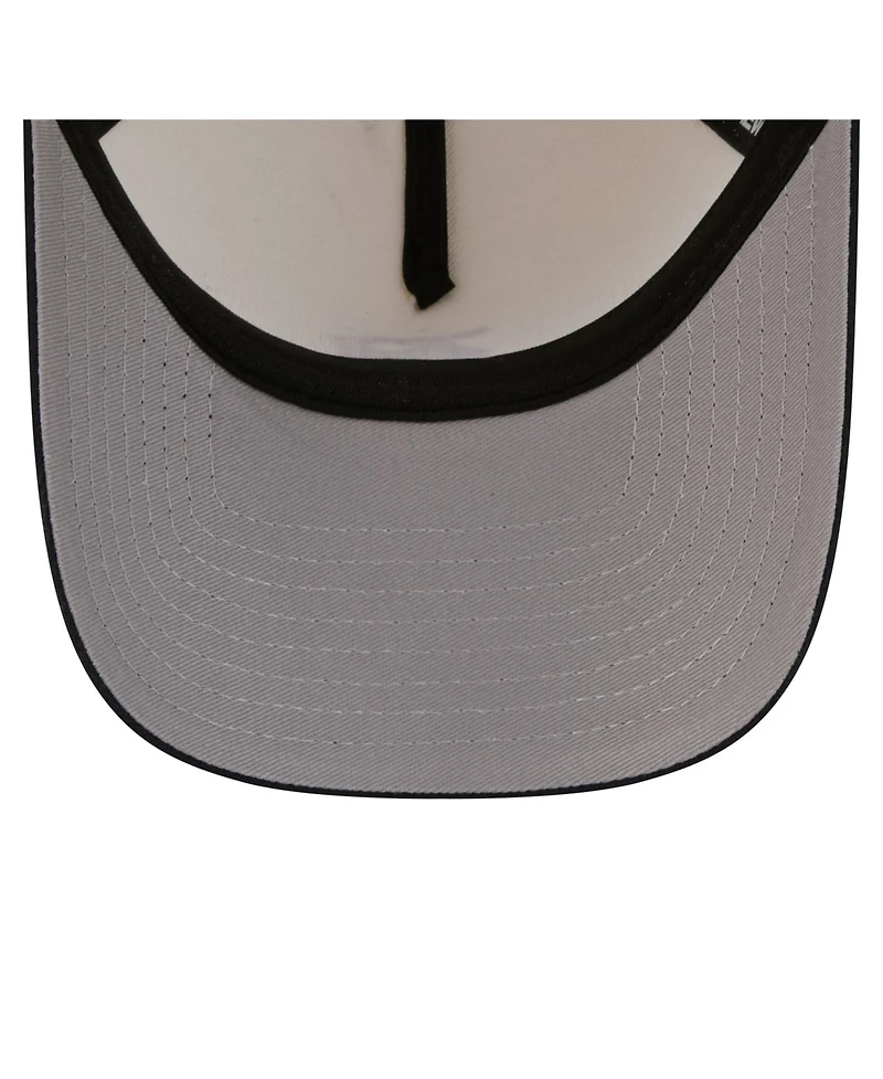 New Era Men's Cream Detroit Tigers Chrome A-Frame 59FORTY Fitted Hat