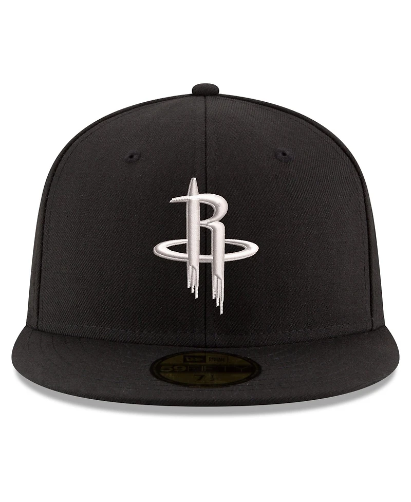 New Era Men's Black Houston Rockets 59FIFTY Fitted Hat