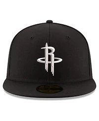 New Era Men's Black Houston Rockets 59FIFTY Fitted Hat