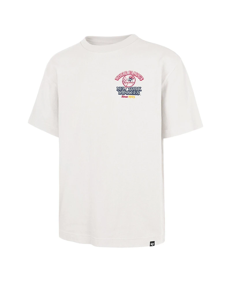 47 Brand Men's Cream New York Yankees Glizzy T-Shirt