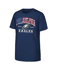 Nfl Big Boys and Girls Navy Philadelphia Eagles Americana Arch T-Shirt