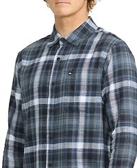 Quiksilver Men's Textured Plaid Flannel Shirt