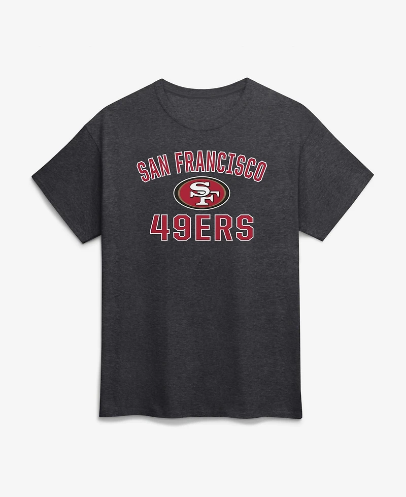 Logo Athletic Men's Charcoal San Francisco 49ers Cotton Victory Arch T-Shirt