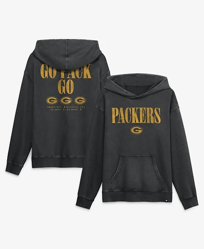 Fanatics Men's Black Green Bay Packers Relaxed Intense Rivalry French Terry Hoodie